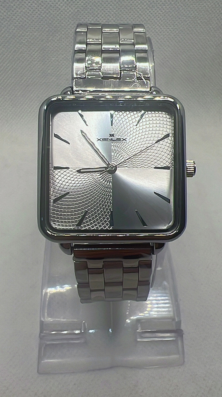 Xenlex Women's Watch - Bold Silver | Square White Dial