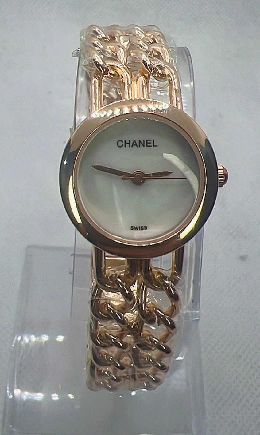 Chanel Champagne Elegance Watch - Small White Dial