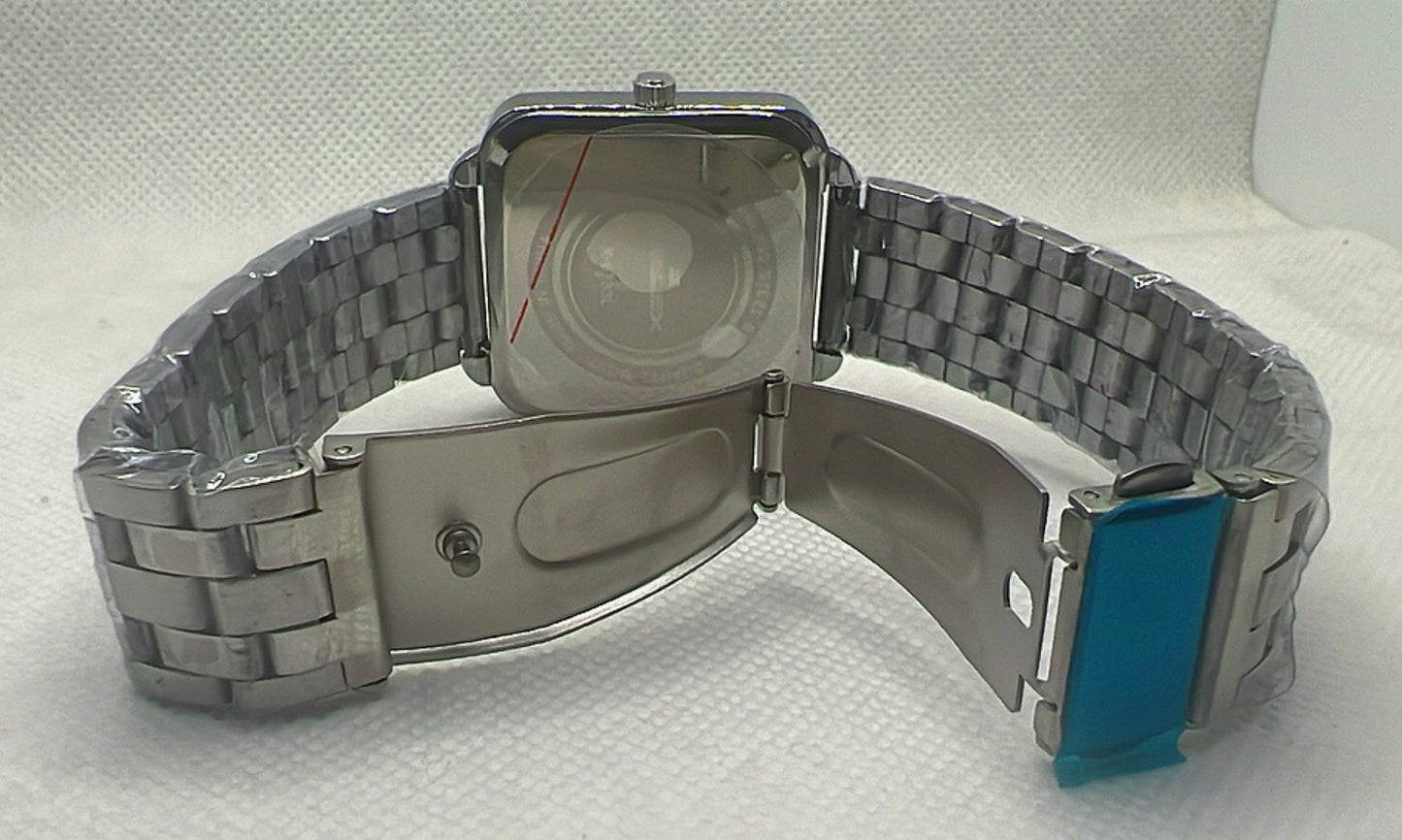 Xenlex Women's Watch - Bold Silver | Square White Dial
