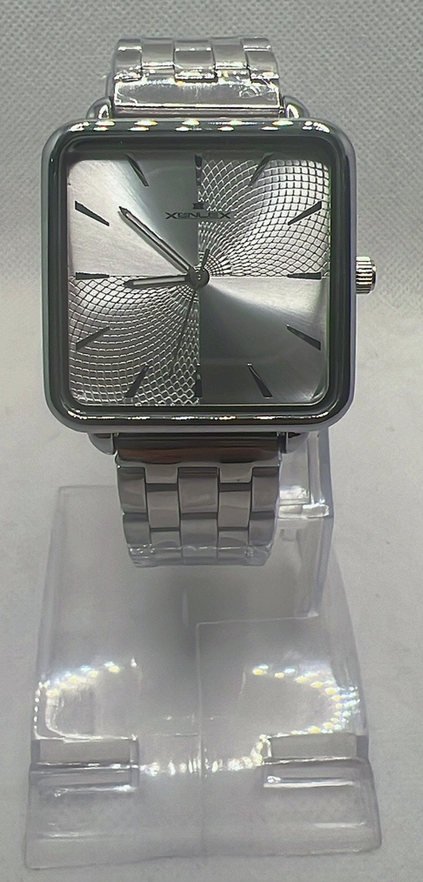 Xenlex Women's Watch - Bold Silver | Square White Dial