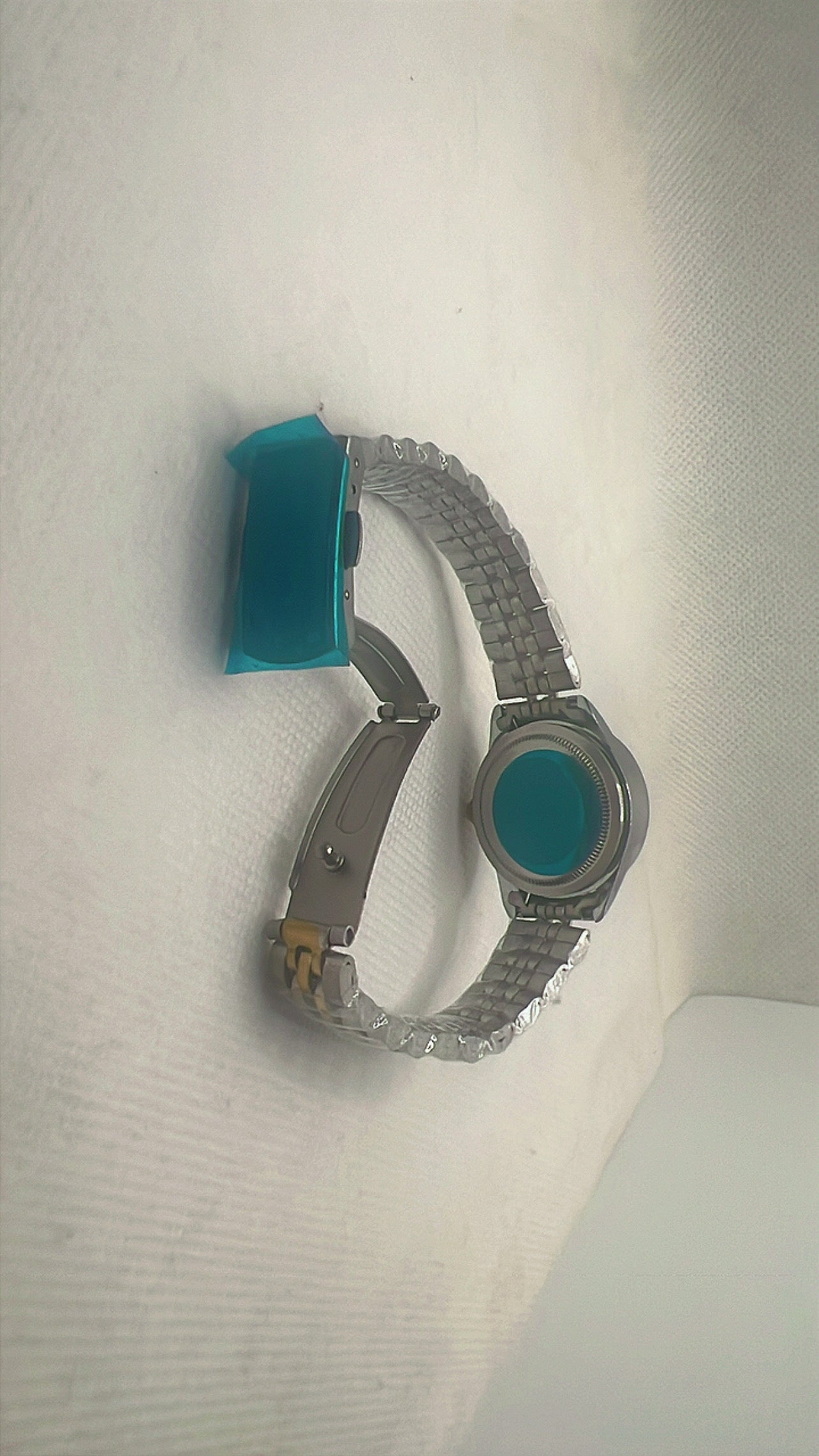 Rolex diamond Silver Watch with Day & Date