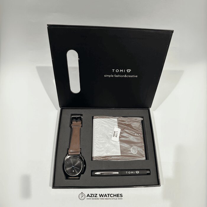 Tomi git box, watch purse, pen - aziz watches