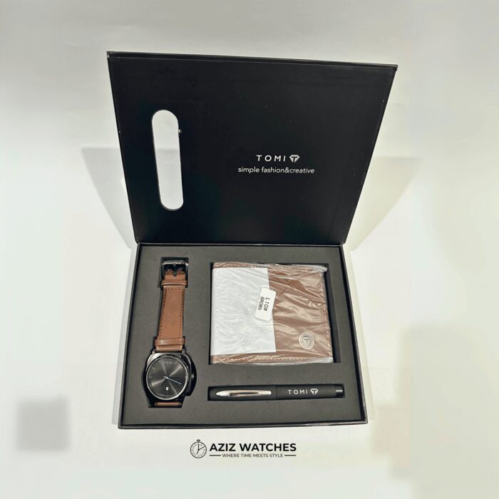 Tomi git box, watch purse, pen - aziz watches
