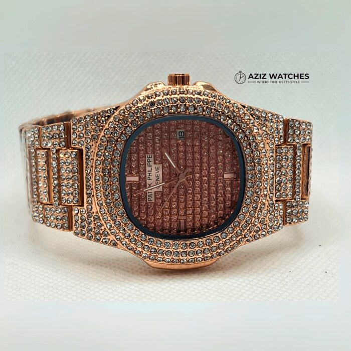 patek philippe diamond gold - aziz watches