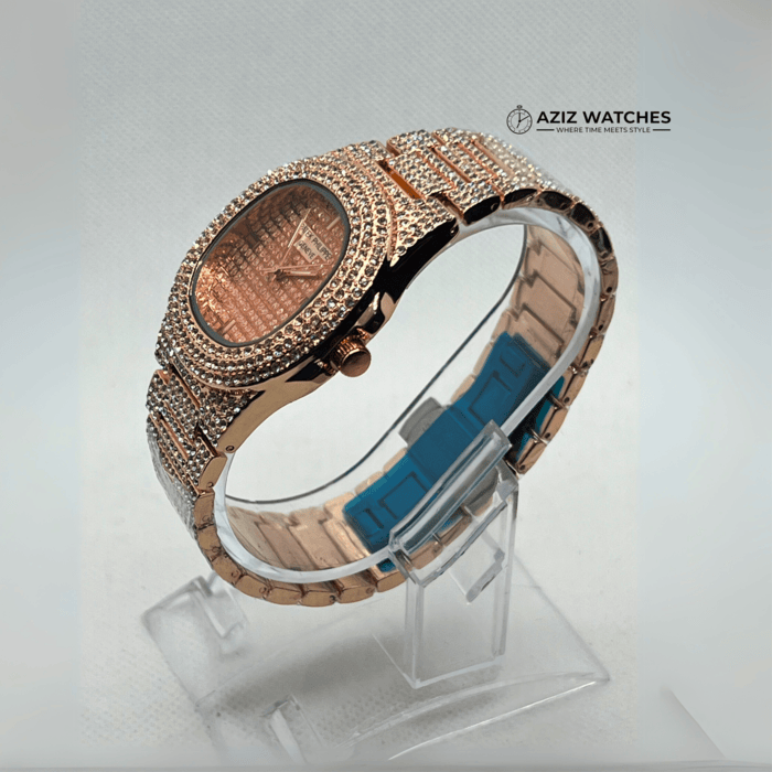 patek philippe diamond gold - aziz watches