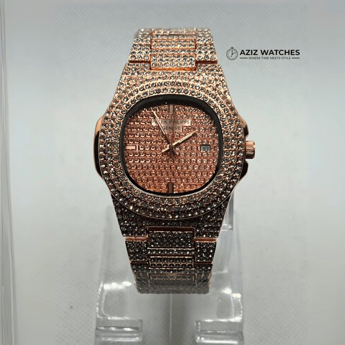 patek philippe diamond gold - aziz watches