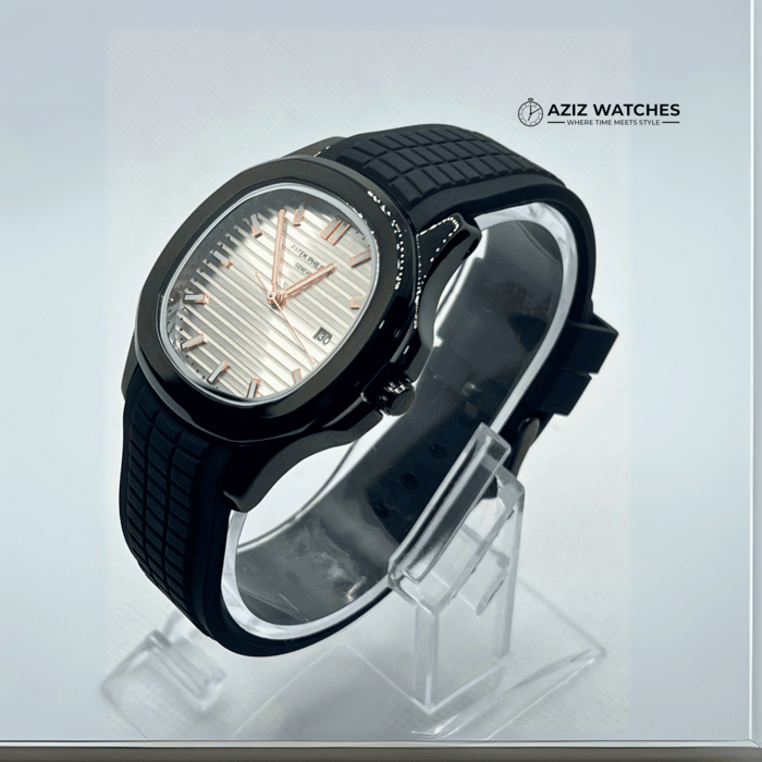 Patek Philippe Complete Black with Date and White Dial