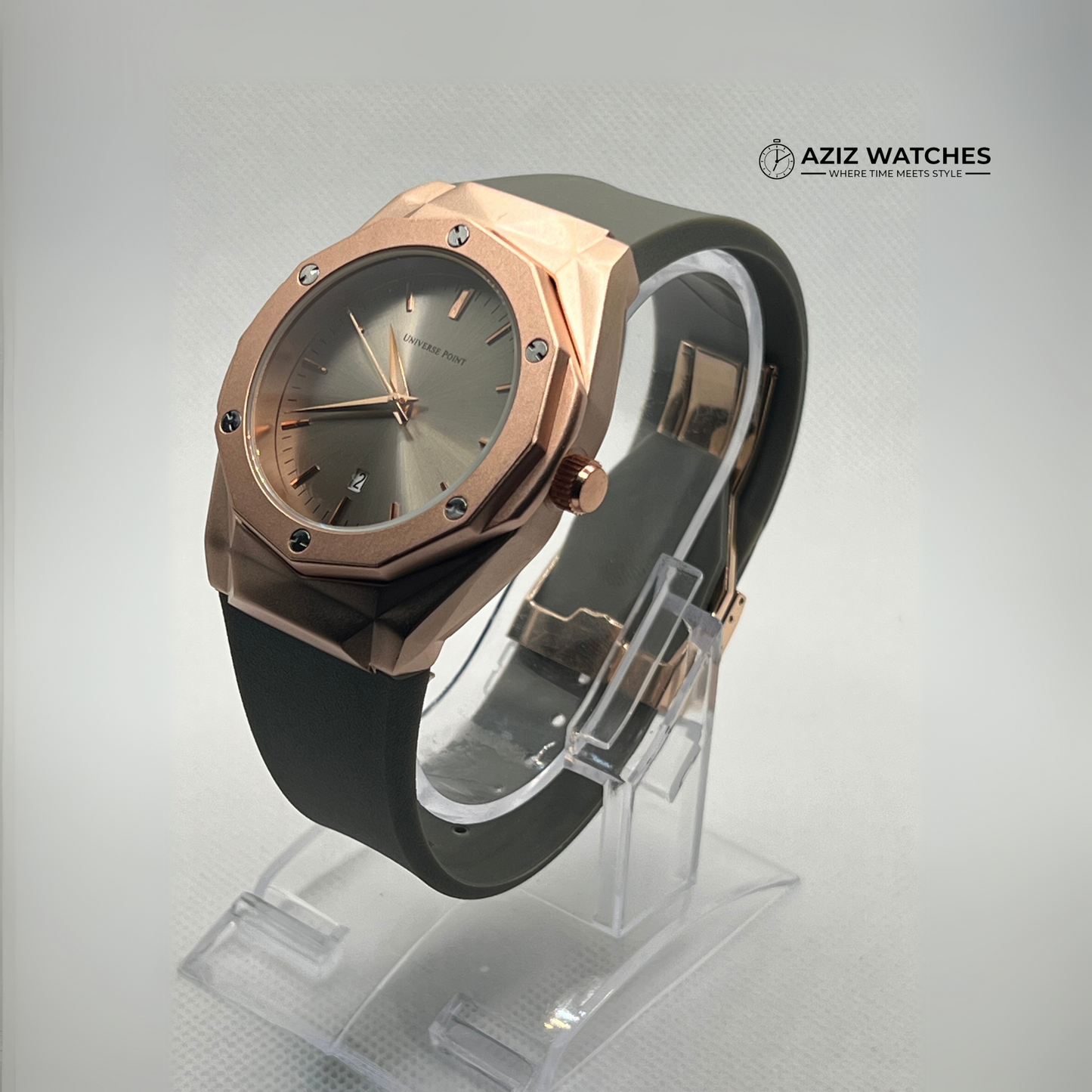Universe Point Olive Watch with Date