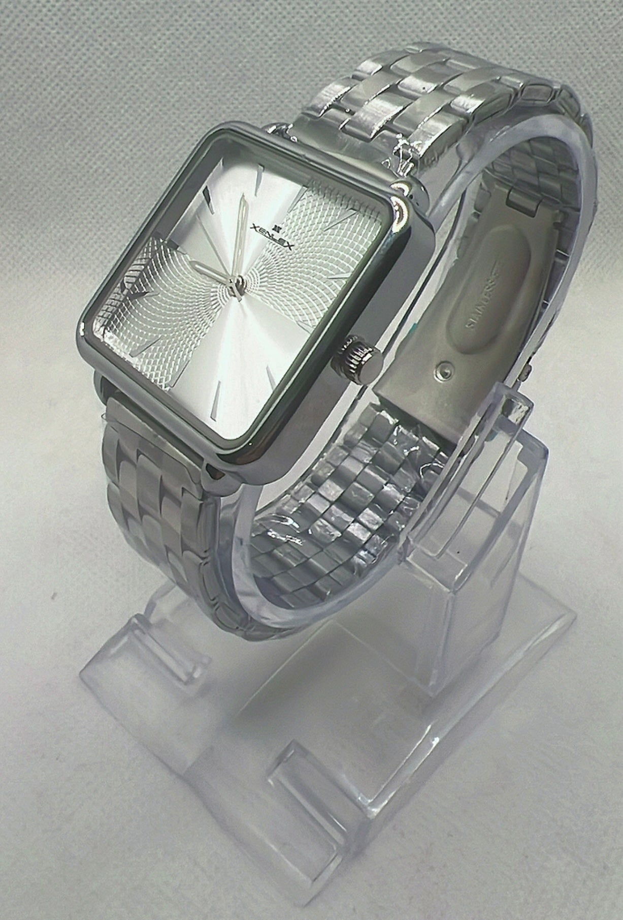 Xenlex Women's Watch - Bold Silver | Square White Dial