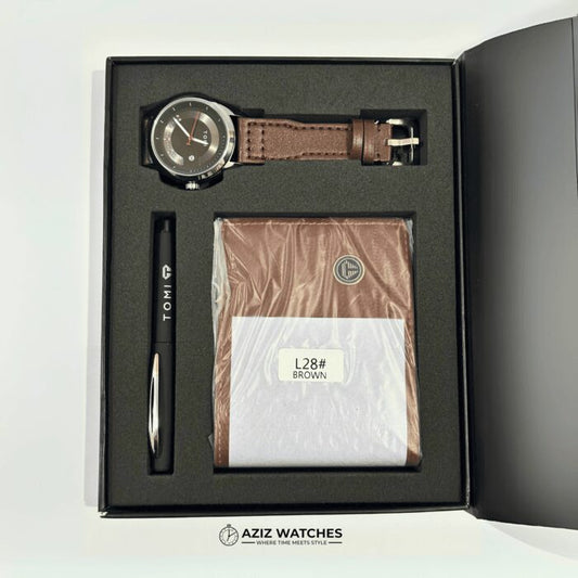Tomi git box, watch purse, pen - aziz watches