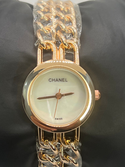 Chanel Champagne Elegance Watch - Small White Dial