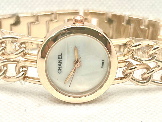 Chanel Champagne Elegance Watch - Small White Dial